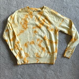 Yellow Tie-Dye Men's Sweater